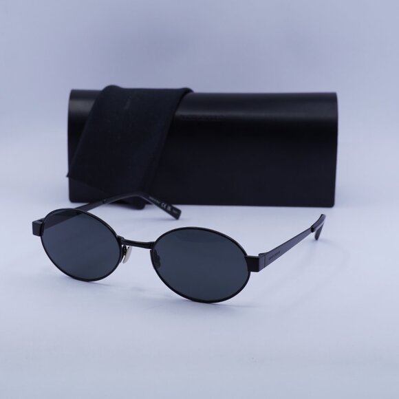?️ New Saint Laurent SL692 001 Sunglasses - Semimatte Black Frame, Black Lenses main image 8